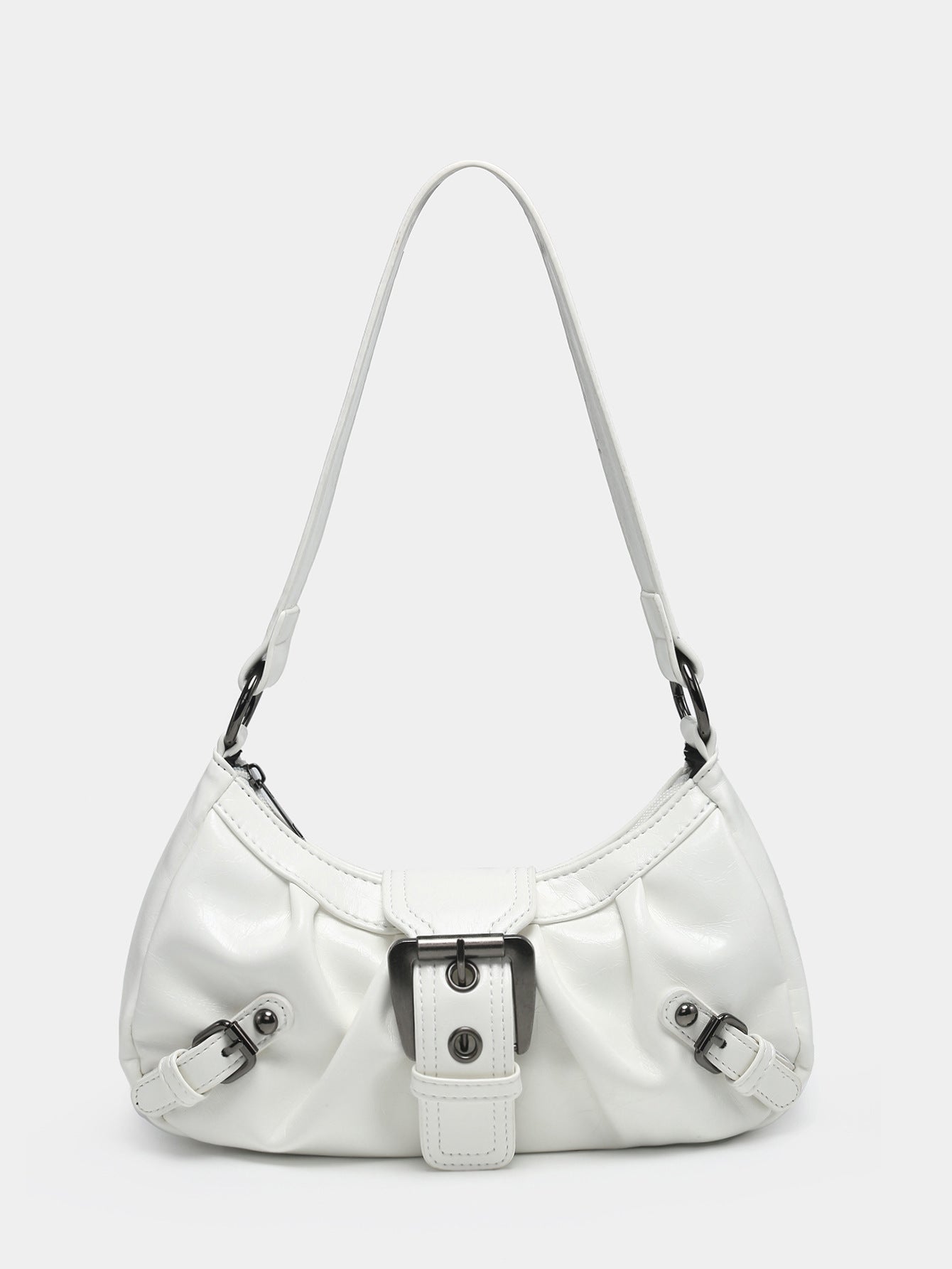 Women's Vintage Vintage Two-tone Leather Shoulder Bag