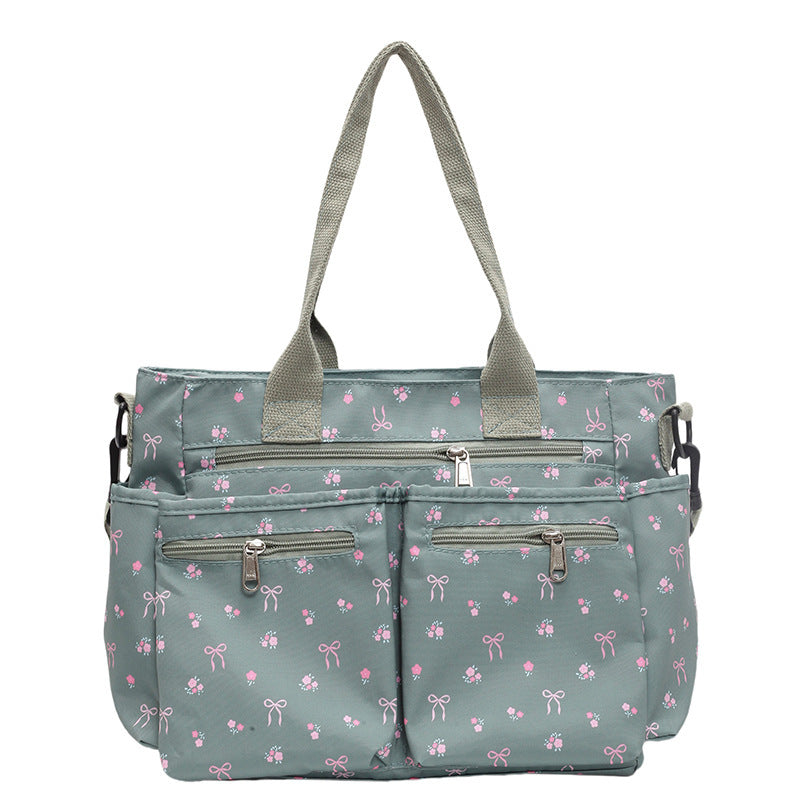 Retro Large Capacity Printed Tote Women's All-match Fashion Shoulder Bag