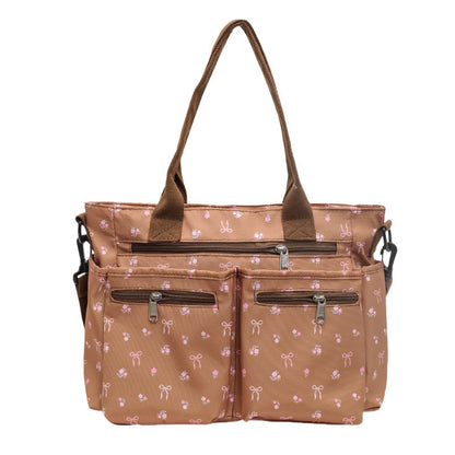 Retro Large Capacity Printed Tote Women's All-match Fashion Shoulder Bag