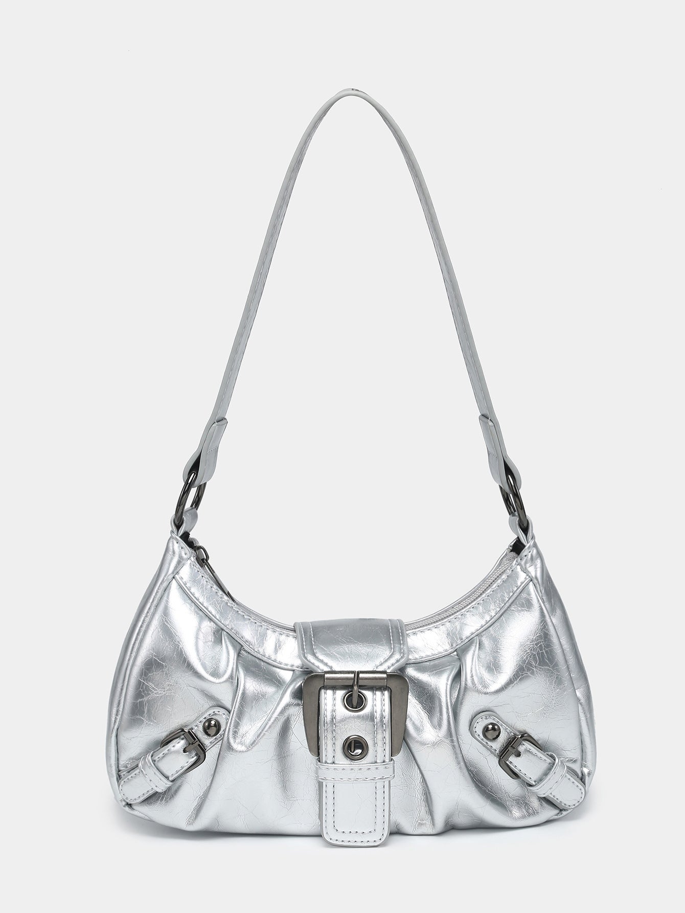 Women's Vintage Vintage Two-tone Leather Shoulder Bag