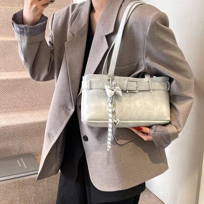 Commuter Texture Underarm Shoulder Handbag