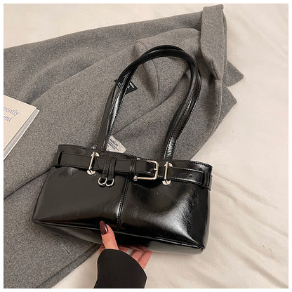 Commuter Texture Underarm Shoulder Handbag