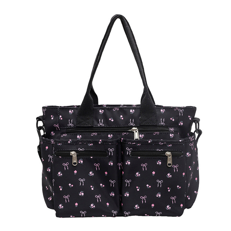 Retro Large Capacity Printed Tote Women's All-match Fashion Shoulder Bag