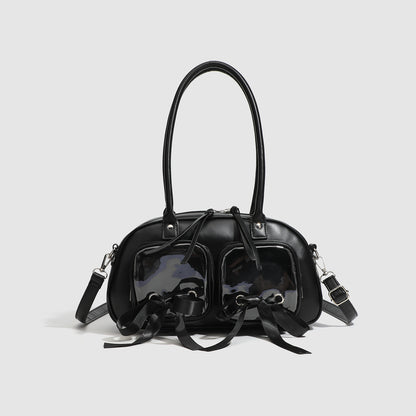 Bowknot Underarm Bag Portable Shoulder Bowling Pillow Bag