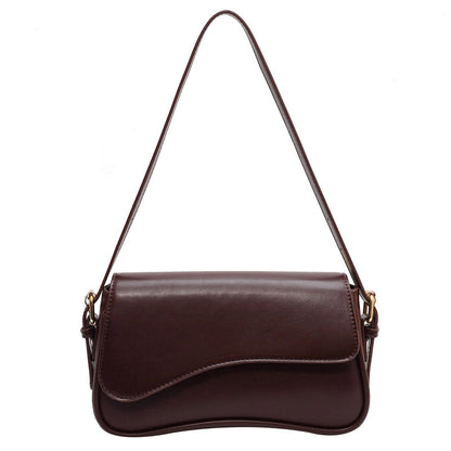 Flip Magnetic Snap Shoulder Messenger Bag Fashion Simple Portable Organ Bag