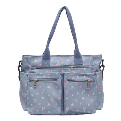 Retro Large Capacity Printed Tote Women's All-match Fashion Shoulder Bag