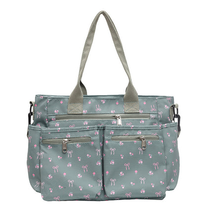 Retro Large Capacity Printed Tote Women's All-match Fashion Shoulder Bag