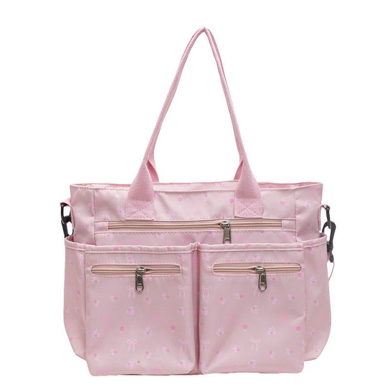 Retro Large Capacity Printed Tote Women's All-match Fashion Shoulder Bag