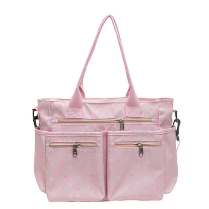 Retro Large Capacity Printed Tote Women's All-match Fashion Shoulder Bag