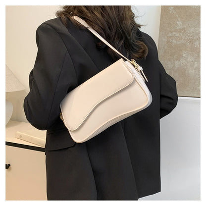 Flip Magnetic Snap Shoulder Messenger Bag Fashion Simple Portable Organ Bag