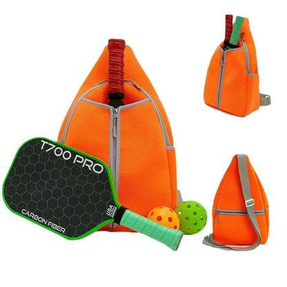 Striped Outdoor Neoprene Travel Portable Crossbody Shoulder Tennis Pack